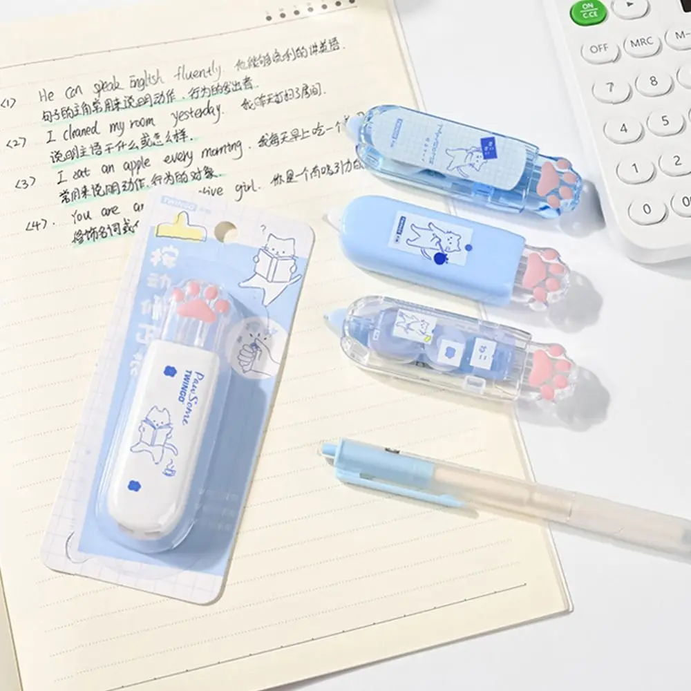 

Stationery Creative Students White Out Corrector Cat's Paw Correction Tape Error Correction Tool Stain Spot Covering Tape