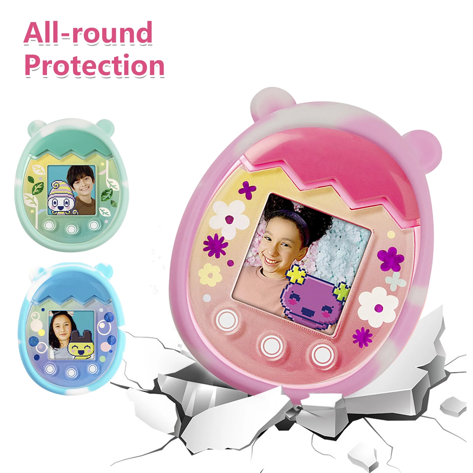 

1 Силиконовая крышка для Pc чехол для переноски для tamagotchi Pix электронная сумка для хранения домашних животных