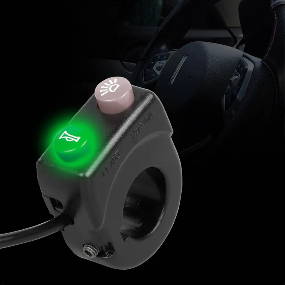 

Dual Function Combination Switch Headlight Switch Durable Ebike Electric Bicycle Scooter Horn Button Switch Handlebar Control