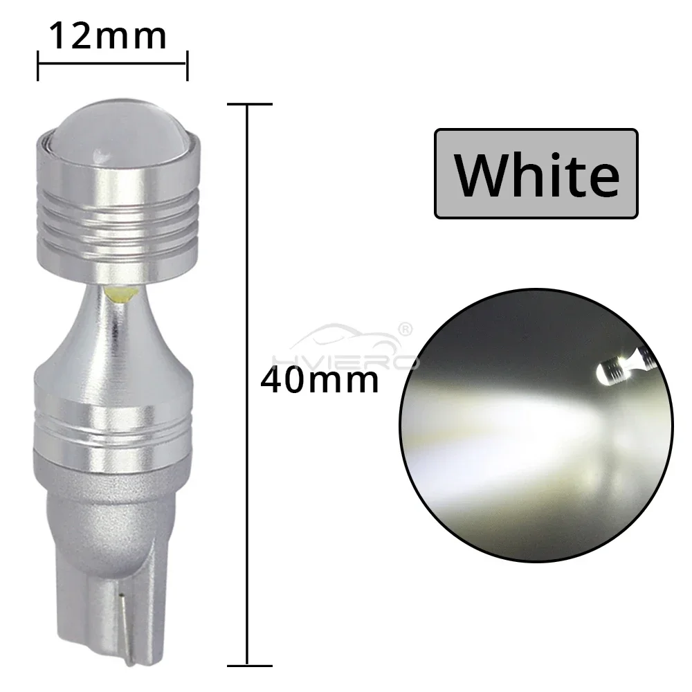 

1X T10 W5W 30W 6 светодиодных чипов XBD высокой мощности с автоматическим зазором, запасной фонарь заднего хода, ширина лампы дневного света, автомобильный Стайлинг, белый