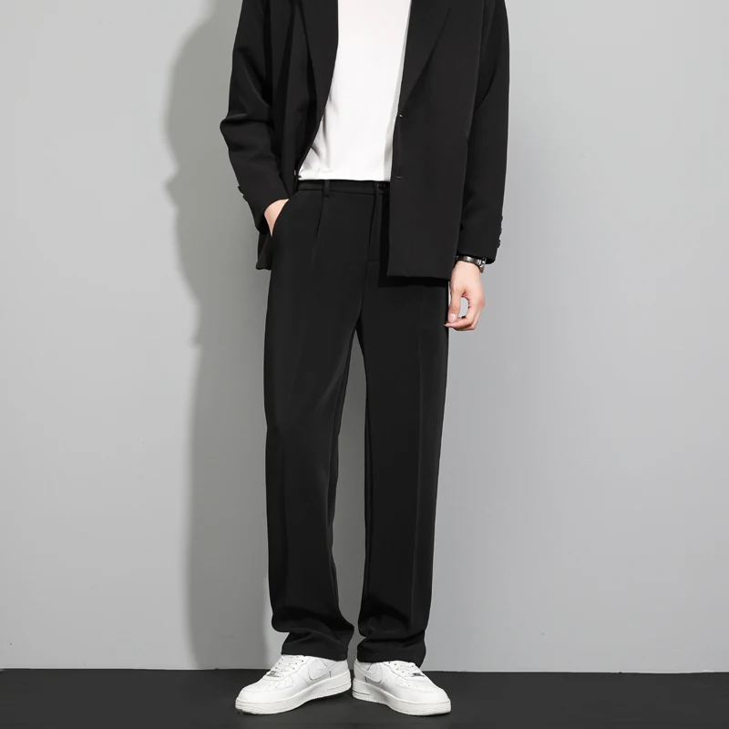 2024 мужские весенне-осенние модные деловые повседневные длинные брюки эластичные