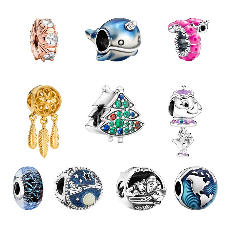 

New Hot Cute Animal Pendants For 925 Sterling Silver Original Charm Beads Women's DIY Jewelry 2022
