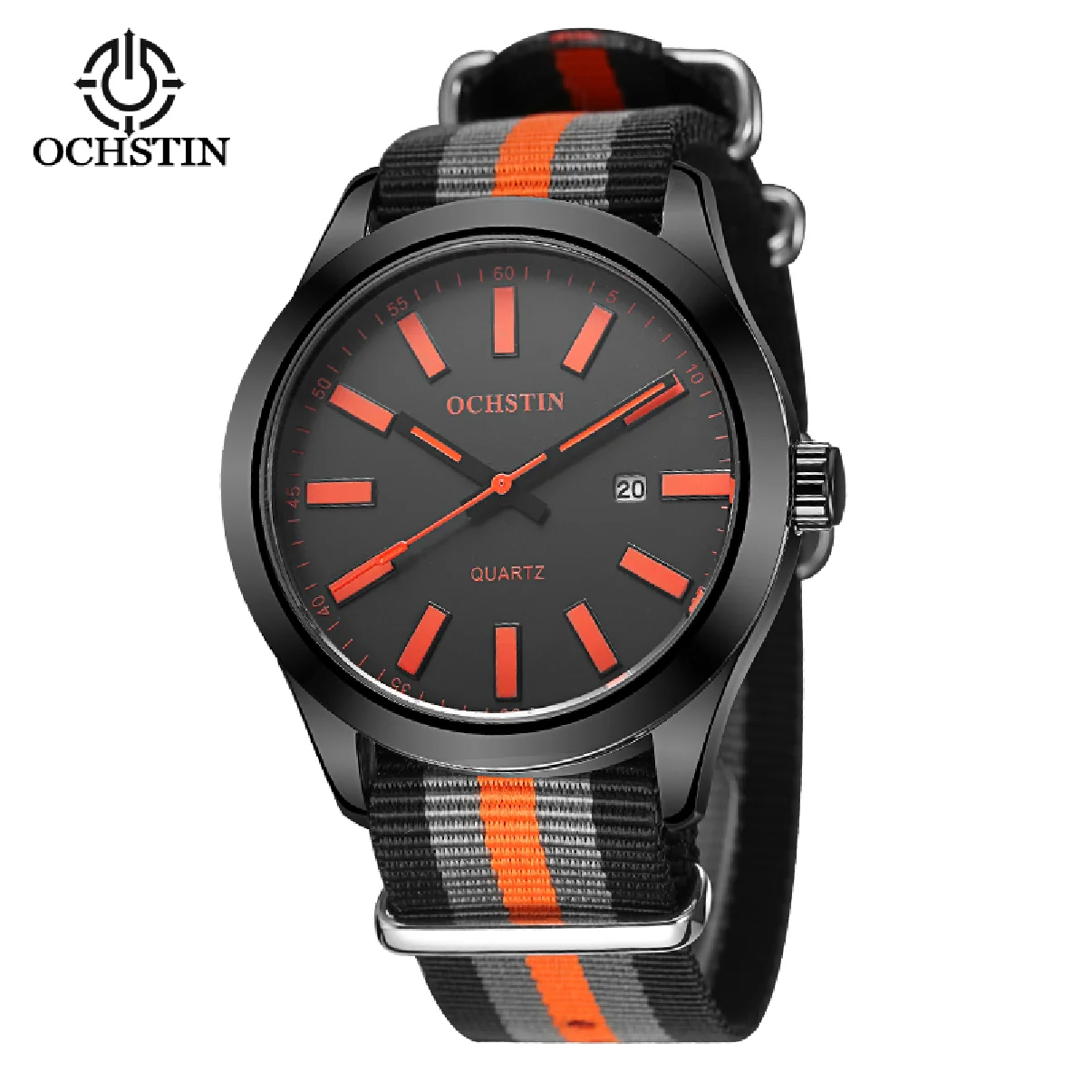 

Ochstin 2020 Mens Wristwatch Nylon Strap Chronograph Watch Top Brand Men Quartz Clock Male Fashion Watches Relogio Masculino