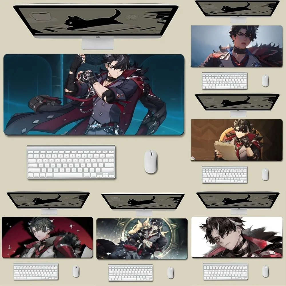Wriothesley Genshin Impact Mousepad New Arrivals Large Gaming L XL XXL Gamer Mouse Pad Size For Keyboards Mat