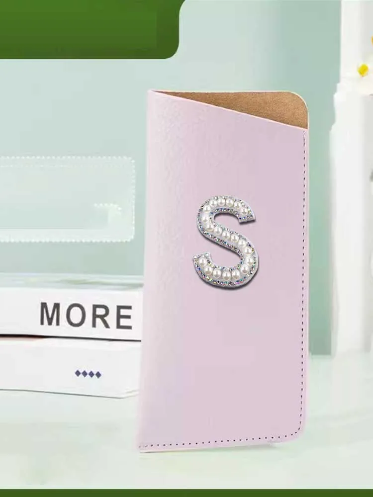 

Customized Essential PVC Leather Eyewear Bags Style Personalized Customer Name Scrapbook Initial: Letter Style