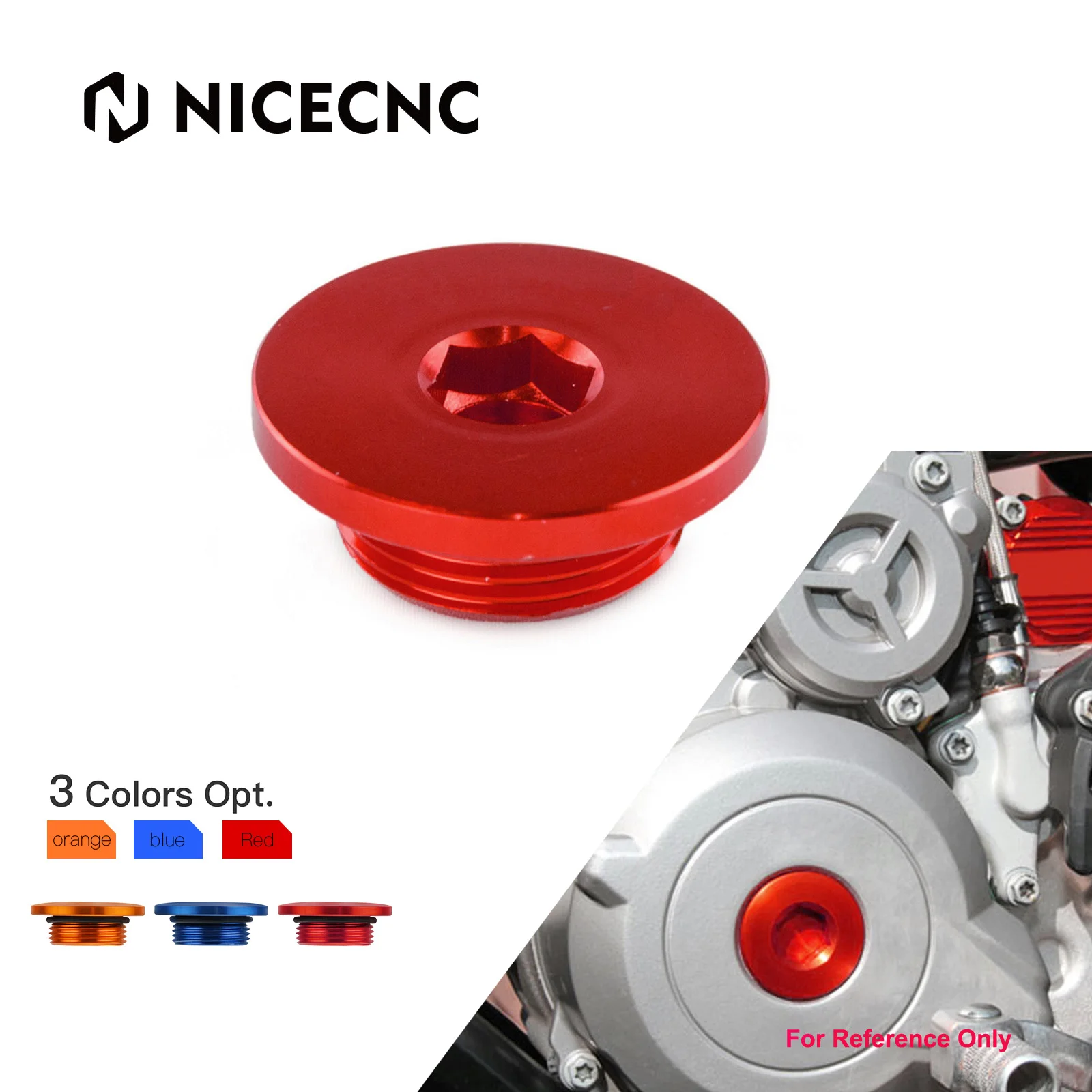 

NiceCNC Motocross Engine Ignition Cover Plug For GASGAS GAS GAS EX EC MC 250F 350F 450F 2021-2023 700 ES/SM 700ES 700SM 22-23