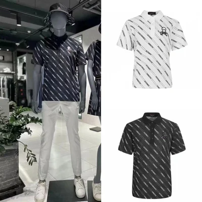 

South Korea's original single Golf clothing men's lapel POLO shirt top sports quick drying loose thin short-sleeved T-shirt