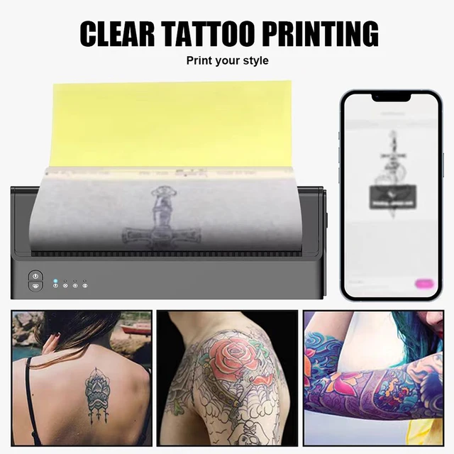 A4 Tattoo Thermal Transfer Machine Printers Stencils Device Copier Drawing Tools Tattoo Photos Transfer Paper Copy 3