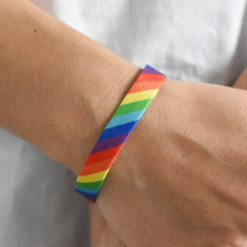 New Ins Woven Rainbow Bracelets LGBT Lesbians Gays Bisexuals Plecione bransoletki dla kobiet Mężczyźni Para Biżuteria Prezent Regulowany