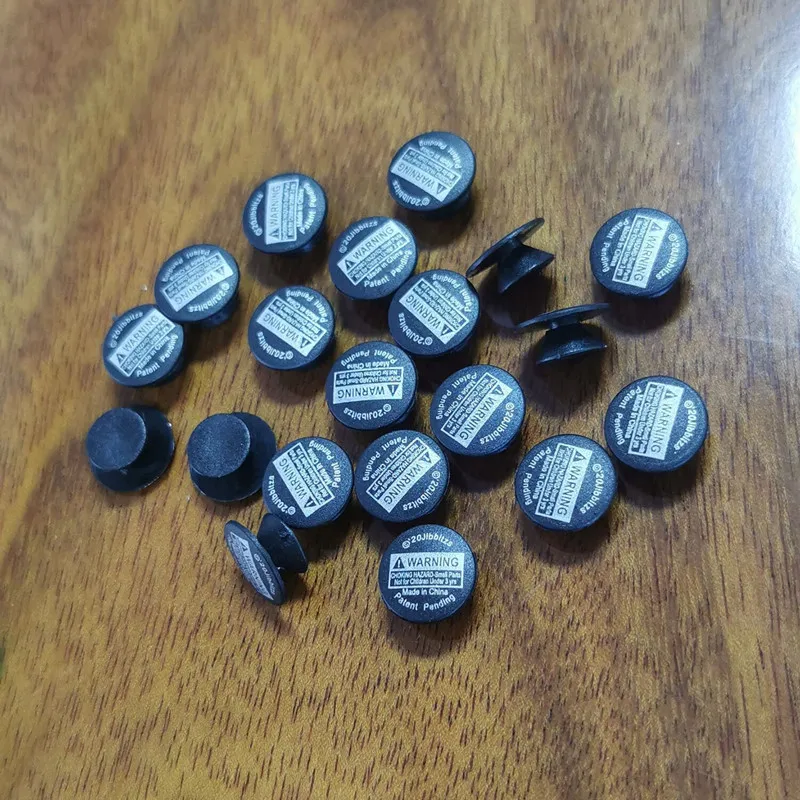 50PCS Plastic Buttons Black Ornaments For DIY Shoes Charms Kids Croc Accessories Lightweight Buckles