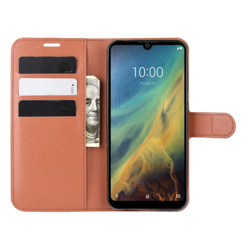Чехол-Кошелек для ZTE Blade A5 2020 кожаный с подставкой