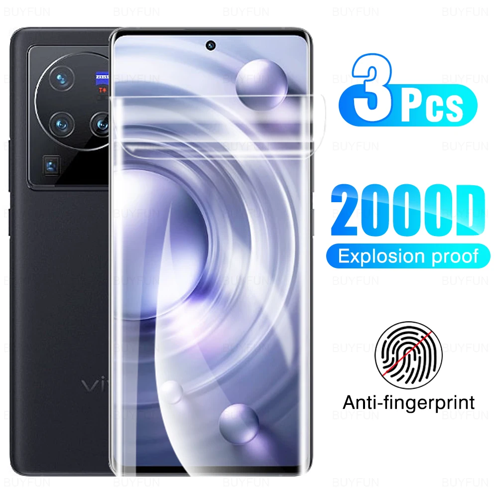 

3 шт., Гидрогелевая Защитная пленка для экрана Vivo X80 Pro 6,78 дюйма