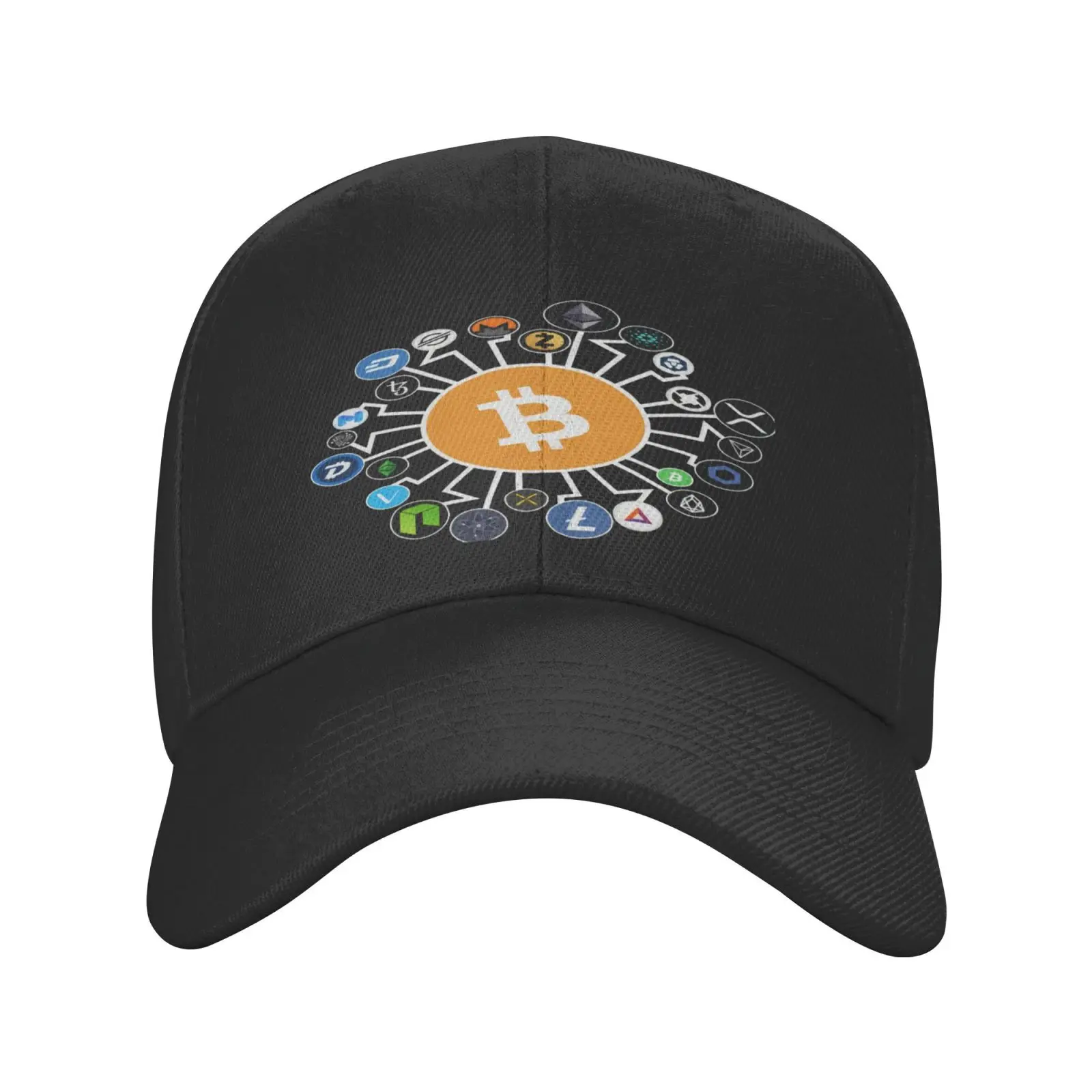 

Cryptocurrency Bitcoin Chainlink Xrp 2168 Men's Cap Cap For Boy Beach Cowboy Man Hat Women's Bucket Hat Hip Hop Hats Satin Cap