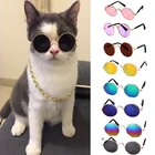 Очки солнцезащитные круглые в винтажном стиле для маленьких собак и кошек