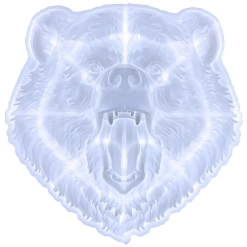 

3D Bear Head Silicone Mold DIY Bear Head Silicone Mold DIY Crafts Mold Desktop Ornament