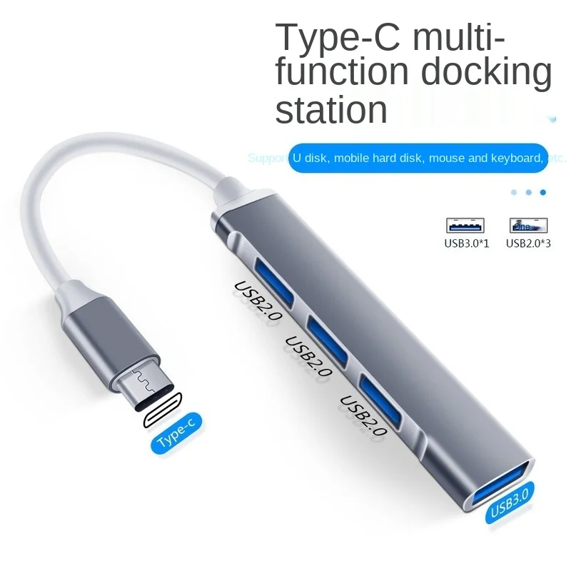 

Hub USB Type C Adapter USB 3.0 Multi Splitter 4 Port OTG For Xiaomi Huawei Lenovo Macbook Pro Air PC Computer Laptop Accessories