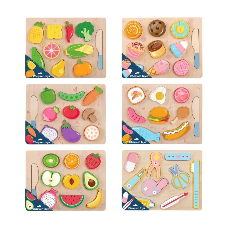 

Головоломка для ролевых игр, игрушка для резки еды для детей, координация рук и глаз, дропшиппинг