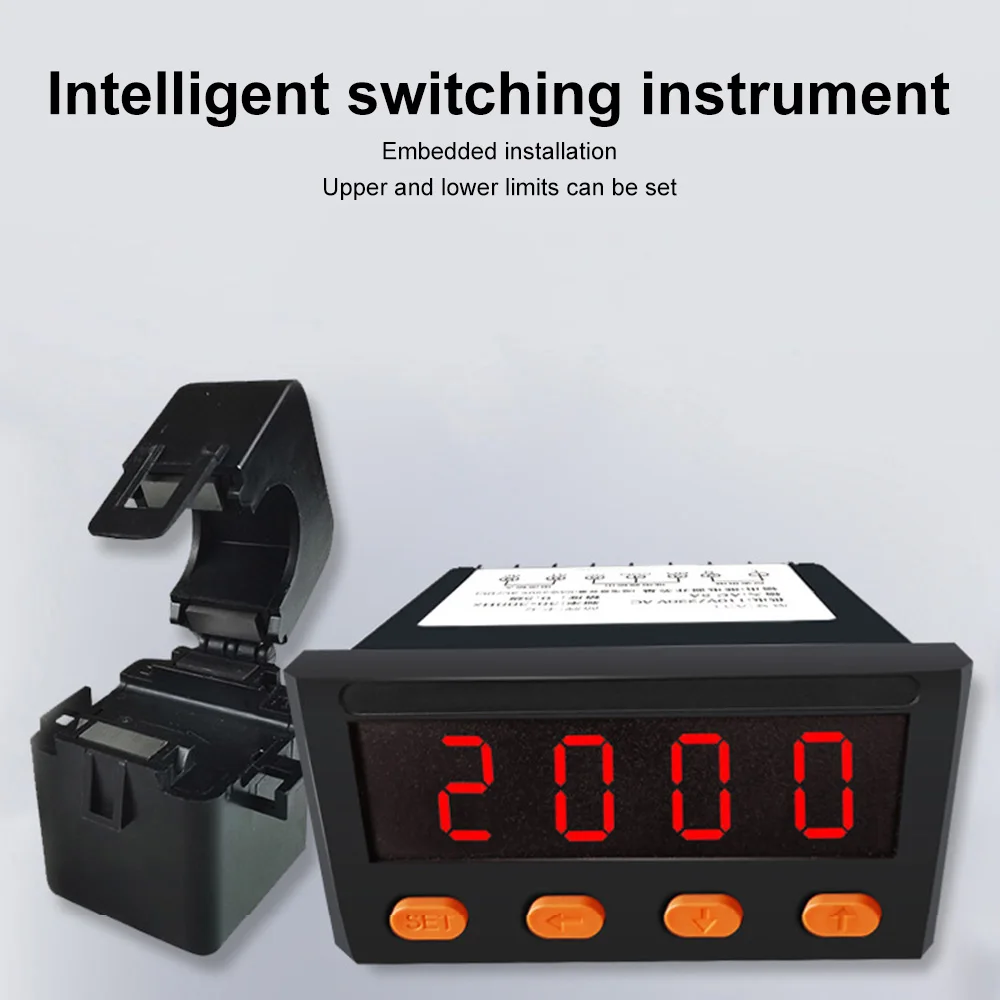 

A31-RS485 AC110-220V Embedded Intelligent Digital Display Switch Ammeter Built-in Transformer with Upper and Lower Limit Alarm