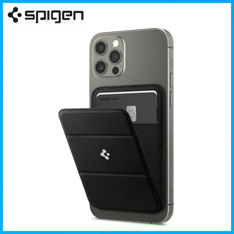 Spigen [ Smart Fold ] For Apple MagSafe Card Holder For iPhone 12 Mini 13 14 Pro Max 14 Plus Bracket Accessories With Packagin