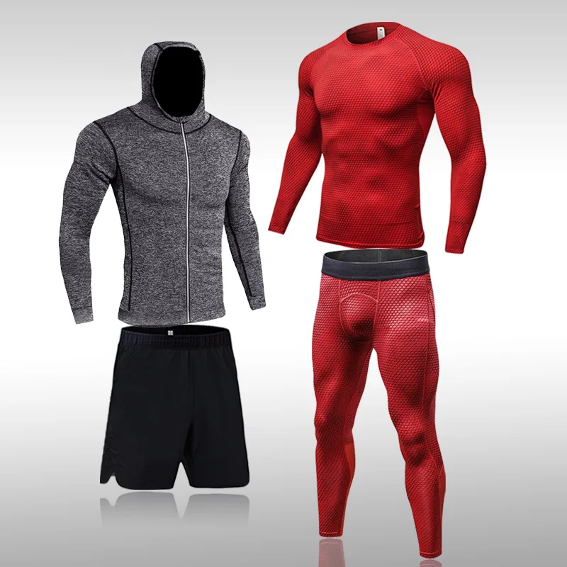 

Top Men's Clothing Compression Suits Running Fitness Training Quick Dry Tights Running Shirts Sweatshirt Man Leggings Rashguard