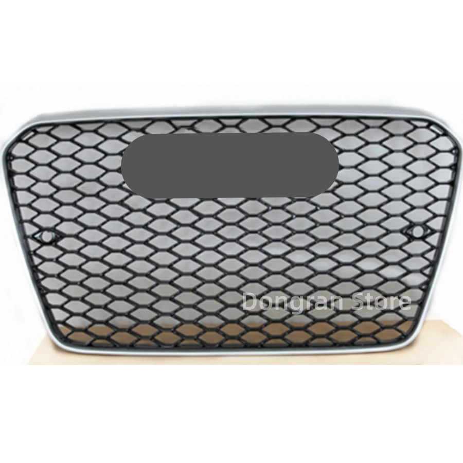 

Для RS5 стиль Передняя Спортивная Шестигранная сетчатая сотовая бленда гриль серебряная рамка черная для Audi A5/S5 B8.5 2012 2013 2014 2015 2016