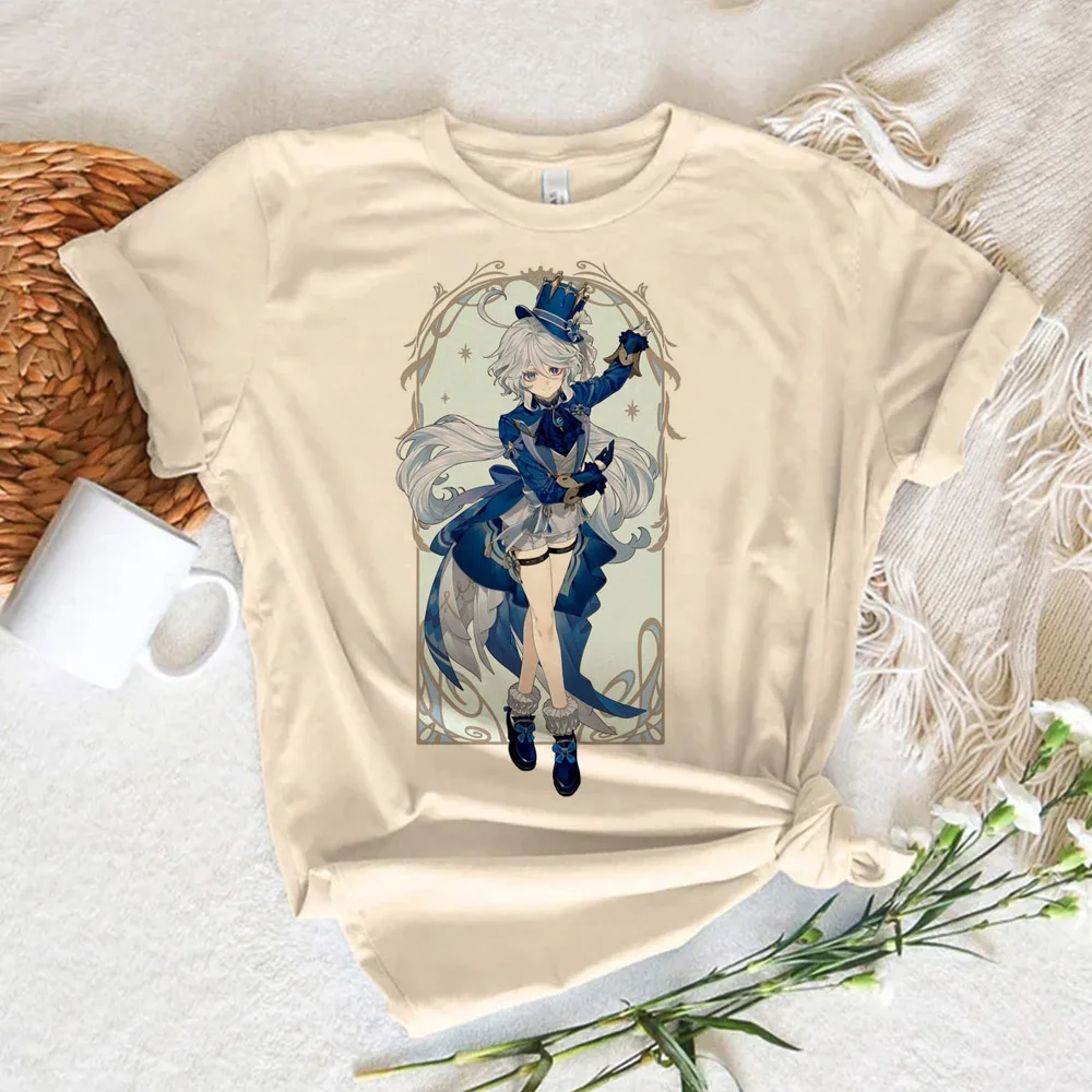 Женские футболки Furina уличная одежда комикс Y2K футболка для девушек с японской