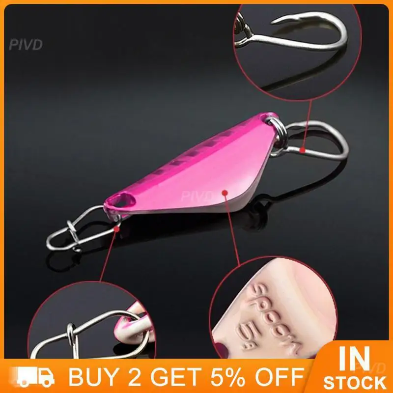 

Sequins Bionic Bait 5g Fishing Goods Metal Fake Bait White Strip Cocked Bass Fish Gear Fishing Lures Freshwater Single Hook