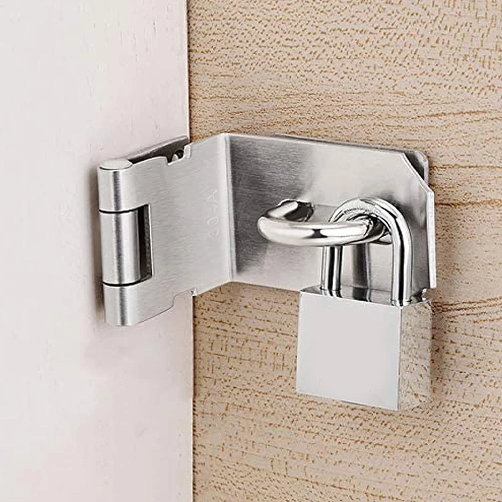 

Shed Lock Barn Door Hasp Latch Gate Hardware Wooden Fences Heavy Duty Buckle Attic Garage