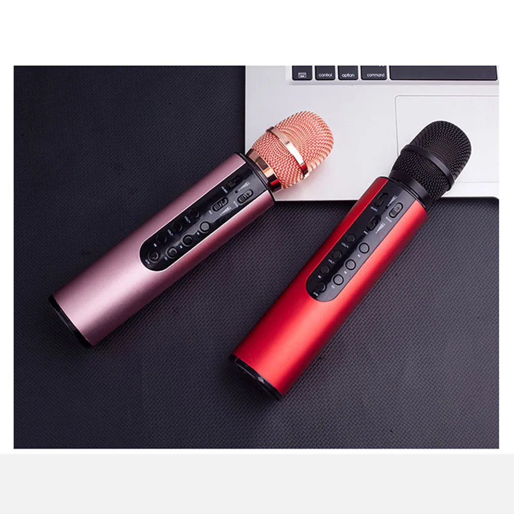 

Wireless Karaoke Microphone Stereo Sound Wireless Bluetooth 4.2 KTV Condenser Handheld Audio Mic