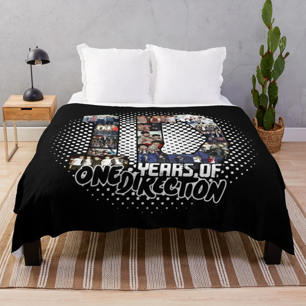 

10 Years of 1 D Throw Blanket decorative blanket sofas blankets for sofa