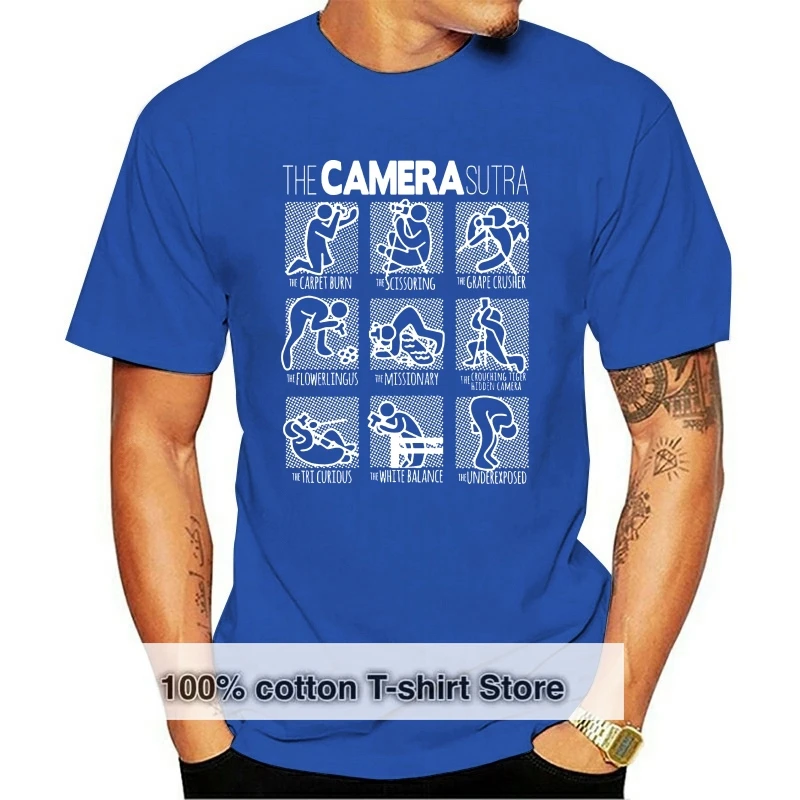 

New 2019 Hot Summer Casual T-Shirt Printing The CAMERA Sutra T-Shirt Photography Funny T-shirts