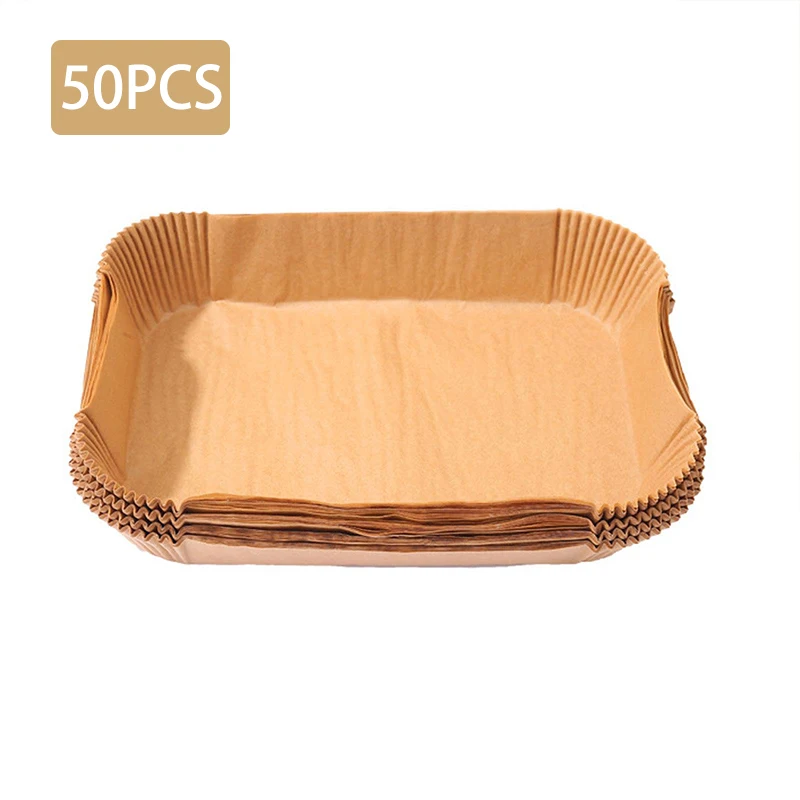 Прямоугольная одноразовая фритюрница, подкладка для бумаги для выпечки, водонепроницаемый маслостойкий антипригарный коврик для выпечки для Ninja Foodi, аксессуары для аэрофритюрницы