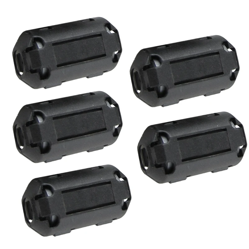 

50 Pcs Movable 7Mm Inner Diameter Black Ferrite Core Ring Cable Clip