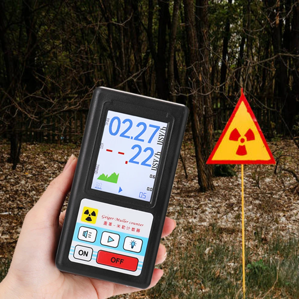 

BR-6 Nuclear Radiation Detector With Display Screen X-Ray Beta Gamma Detector Geiger Counter Radioactivity Detector