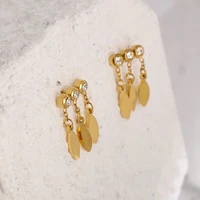 yuxintome 925 sterling silver ear needle metal pendant stud earrings for women fashion rock party jewelry accessories earrings