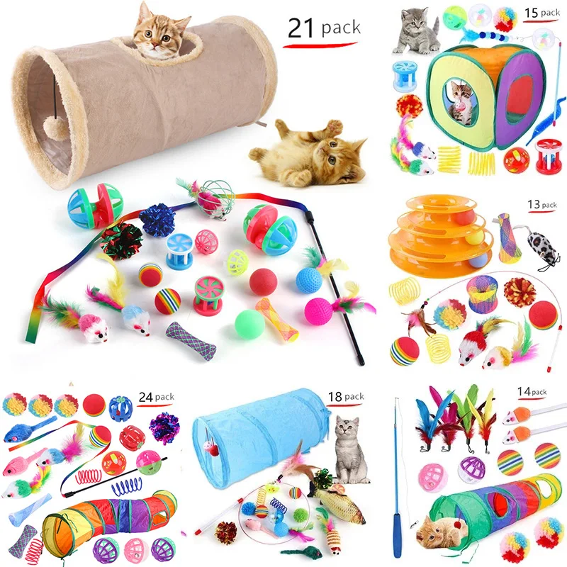Cat Toys Mouse Shape Balls Foldable Cat Kitten Play Tunnel Chat Funny Cat Tent Mouse Supplies Simulation Fish Cat Accessories