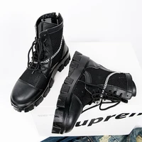 walking boots for man hollow short booties mens hiking boots summer shoes high top martin boots mesh cool zip mid calf shoes