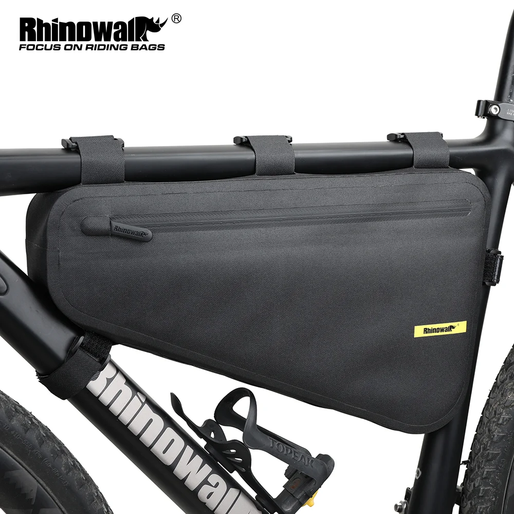 Rhinowalk 4L Waterproof Bicycle Frame Bag Big Capacity Triangle Bag Bicycle Frame Tube Bag Cycling Tool Pouch Bag Bike Accessory