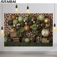 wild one jungle safari photography backdrop baby party decoration jungle forest animals background for photographic photo studio