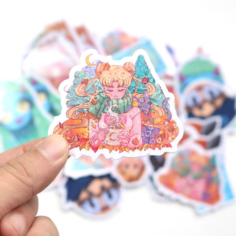 Персонализированные наклейки с сердечками ПВХ водонепроницаемый логотип