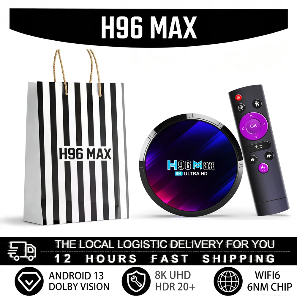 Фото ТВ-приставка Smart TV Box на Android 13 RK3528 с поддержкой AV1, 8K, 4K, Wi-Fi 6, BT5.0, DDR3, SPDIF OUT, 100M/LAN, медиаплеер, TVBOX, unitv, iptves №1