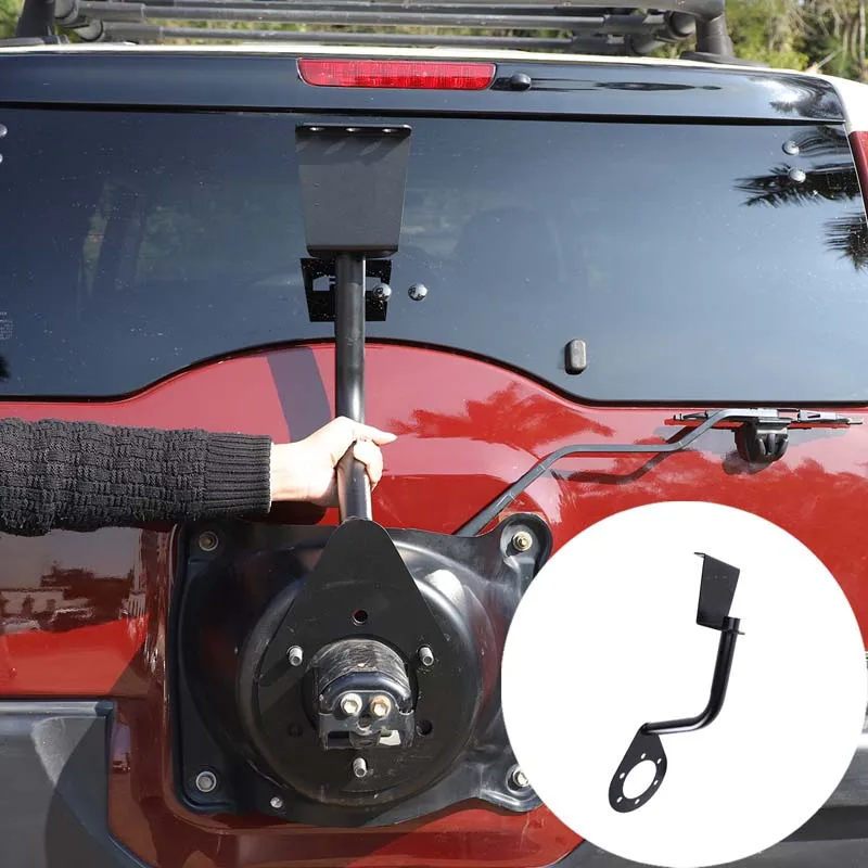 

For Toyota FJ Cruiser 2007-2021 Car Rear Tailgate Searchlight Bracket Flagpole Spotlight Antenna Bracket Holder Accessories