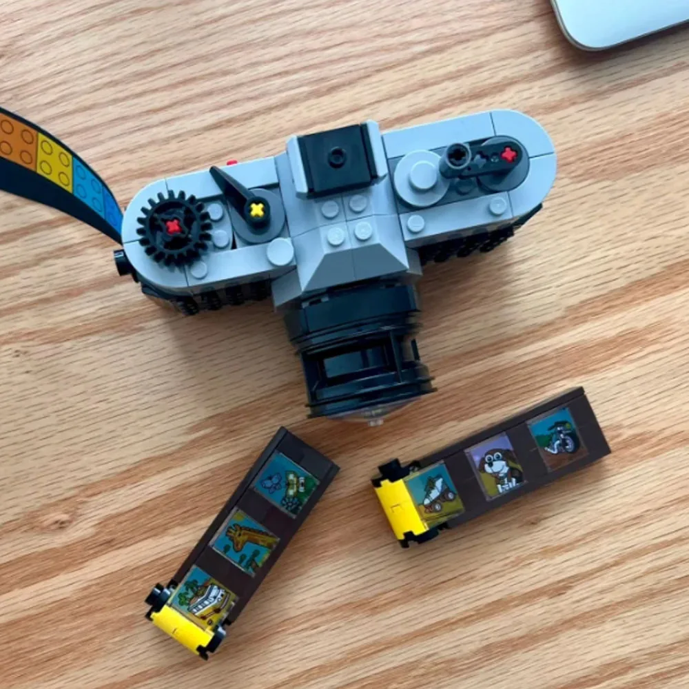 Мини-винтажная модель камеры строительные блоки самоблокирующиеся кирпичи