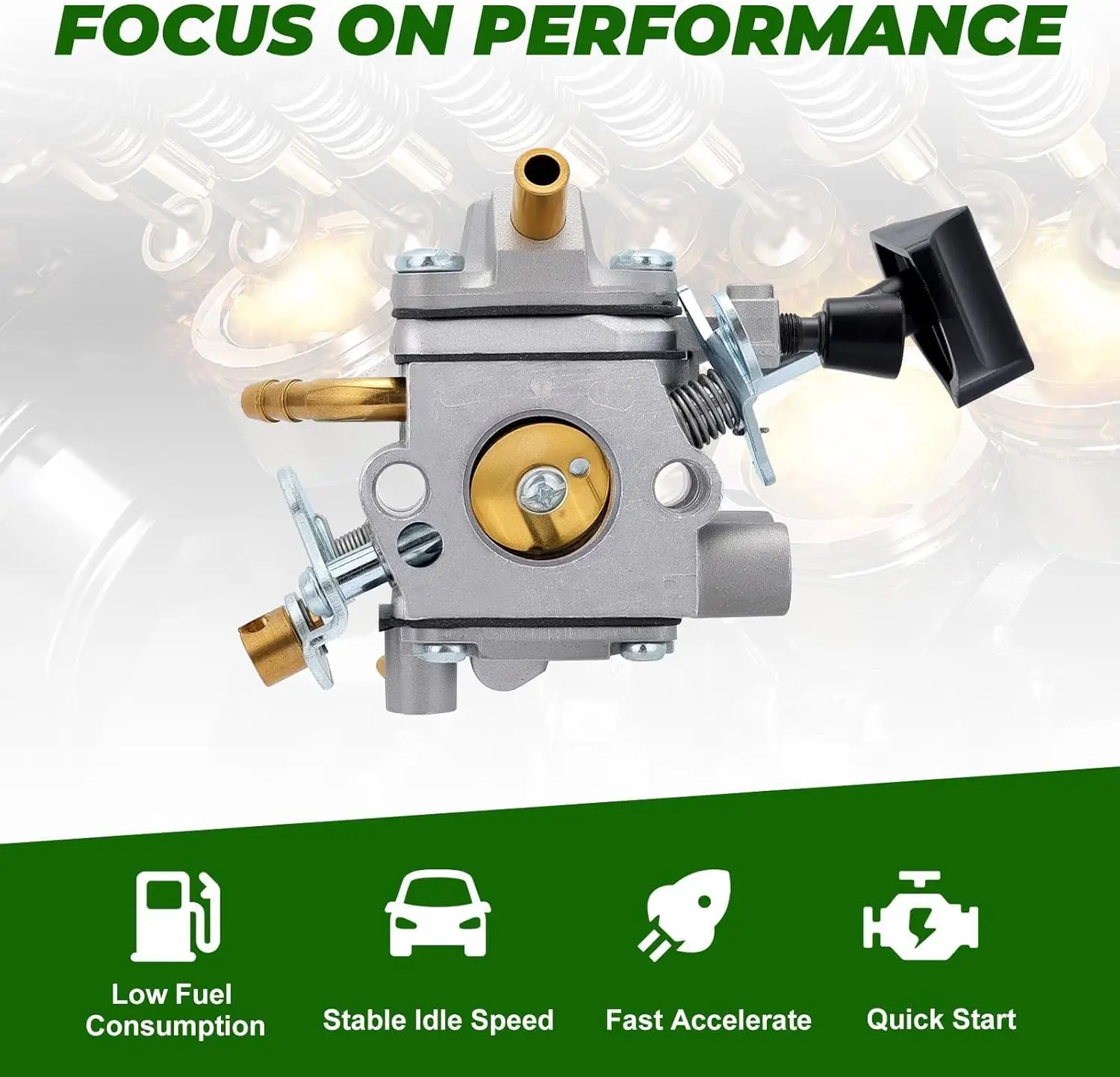 Фото Комплект карбюратора для Stihl BR600 BR500 BR550, замена Zama C1Q-S183, для ранцевых воздуходувок №4