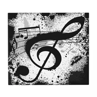 dish drying mat for kitchen drainer black music note abstract microfiber cushion pad dinnerware