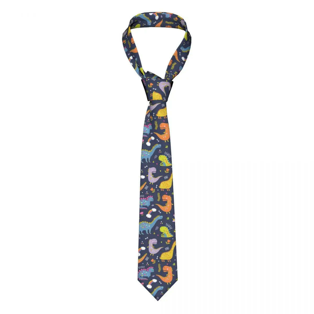 

Cartoon Cute Boy Dinosaur Necktie Unisex Polyester 8 cm Cartoon Neck Ties for Mens Silk Classic Shirt Accessories Cravat Wedding