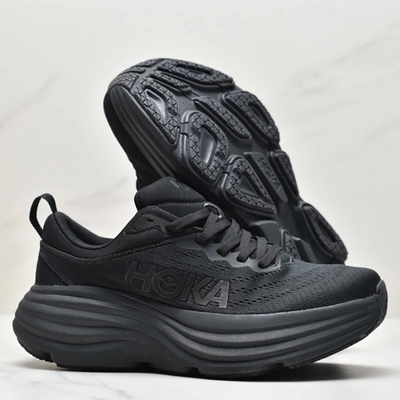 Original Bondi 8 Men and Women Lightweight Running Shoes Elastic Cushioning Road Running Sneakers Breathable Outdoor Sneakers