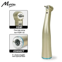 dental 11 fiber optic led contra angle dentist micromotor polishing tool e type coupling 4 way water spray hand piece
