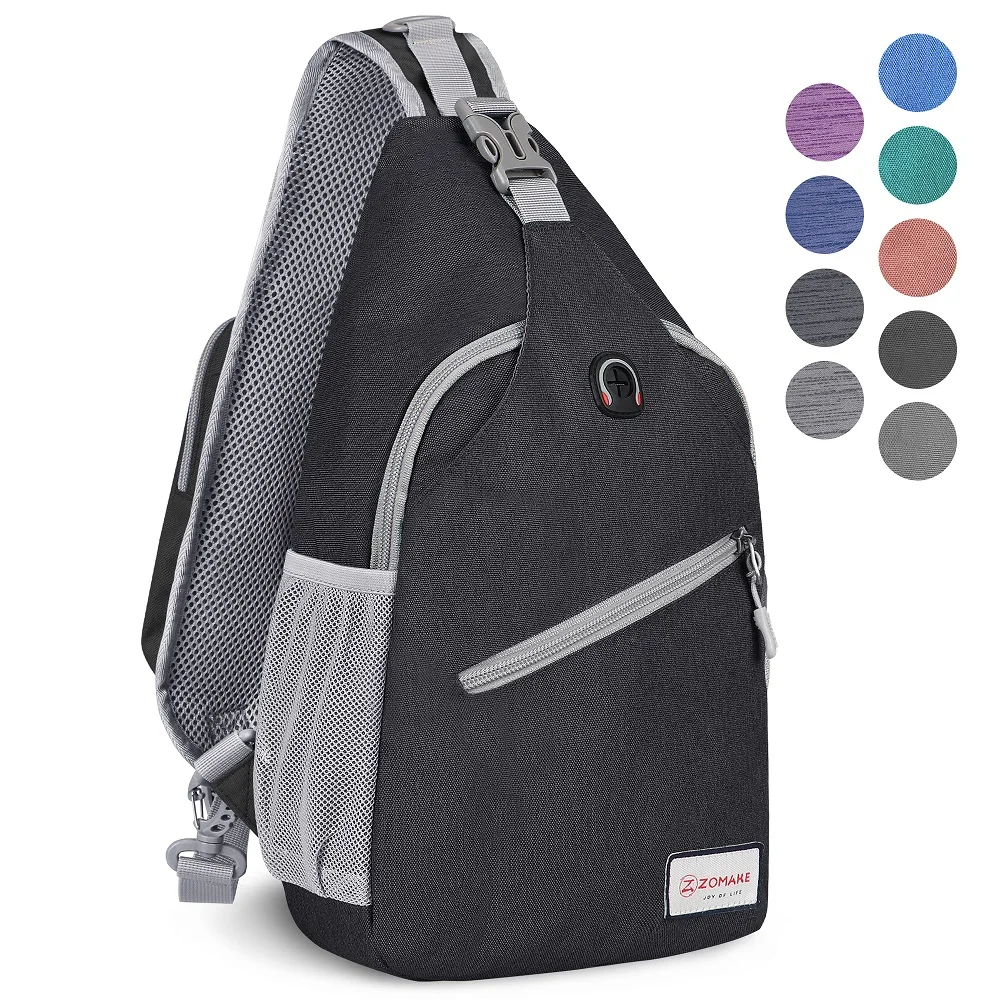 ZOMAKE Rope Sling Backpack 8L Multifunctional Messenger Waterproof  Shoulder Bag Outdoor Travel Hiking Chest Bag for Men Women