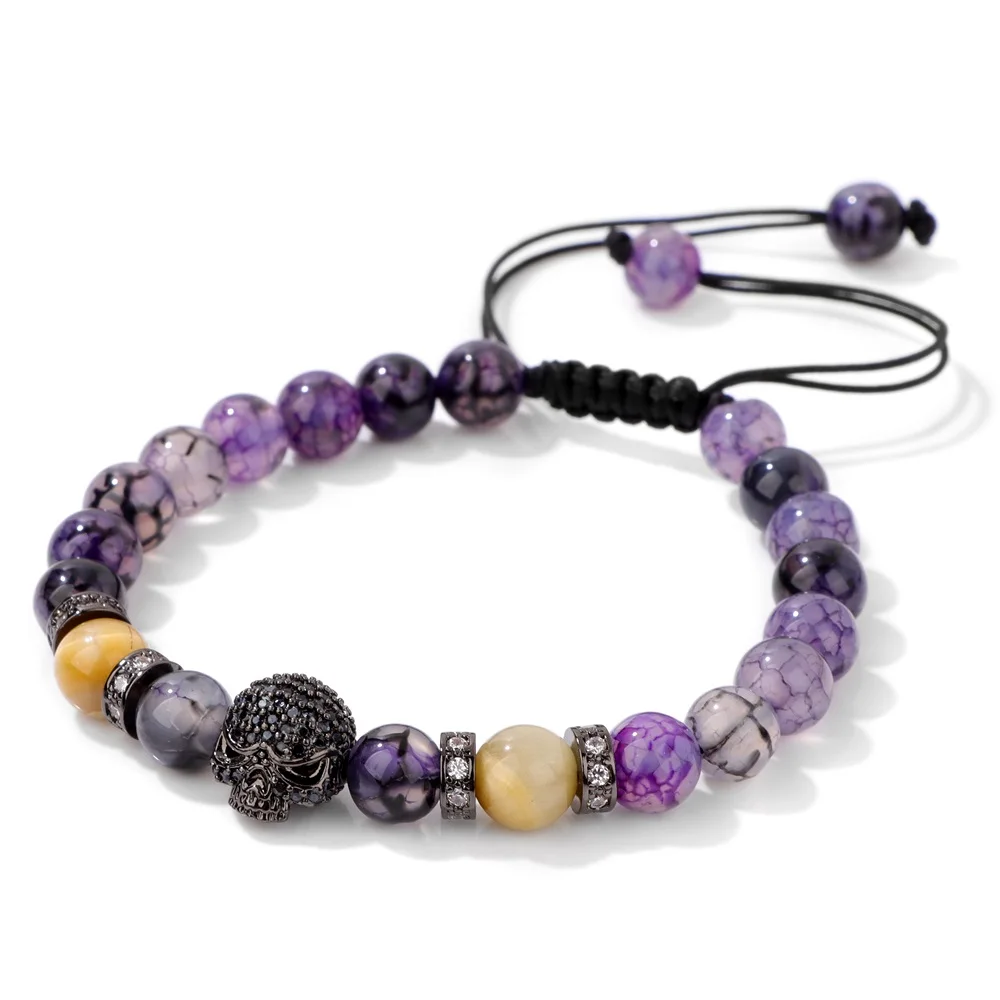 Женский и мужской браслет из натурального камня